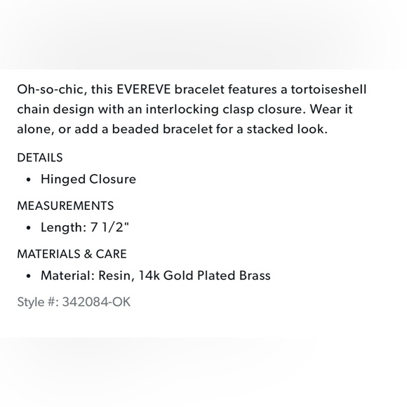 Evereve Essie tortoise bracelet - Picture 8 of 16